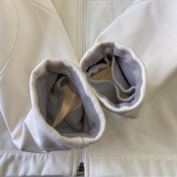 ECRU THE North Face zip up jacket off white mid season coat XS soft liner active - Picture 5 of 14